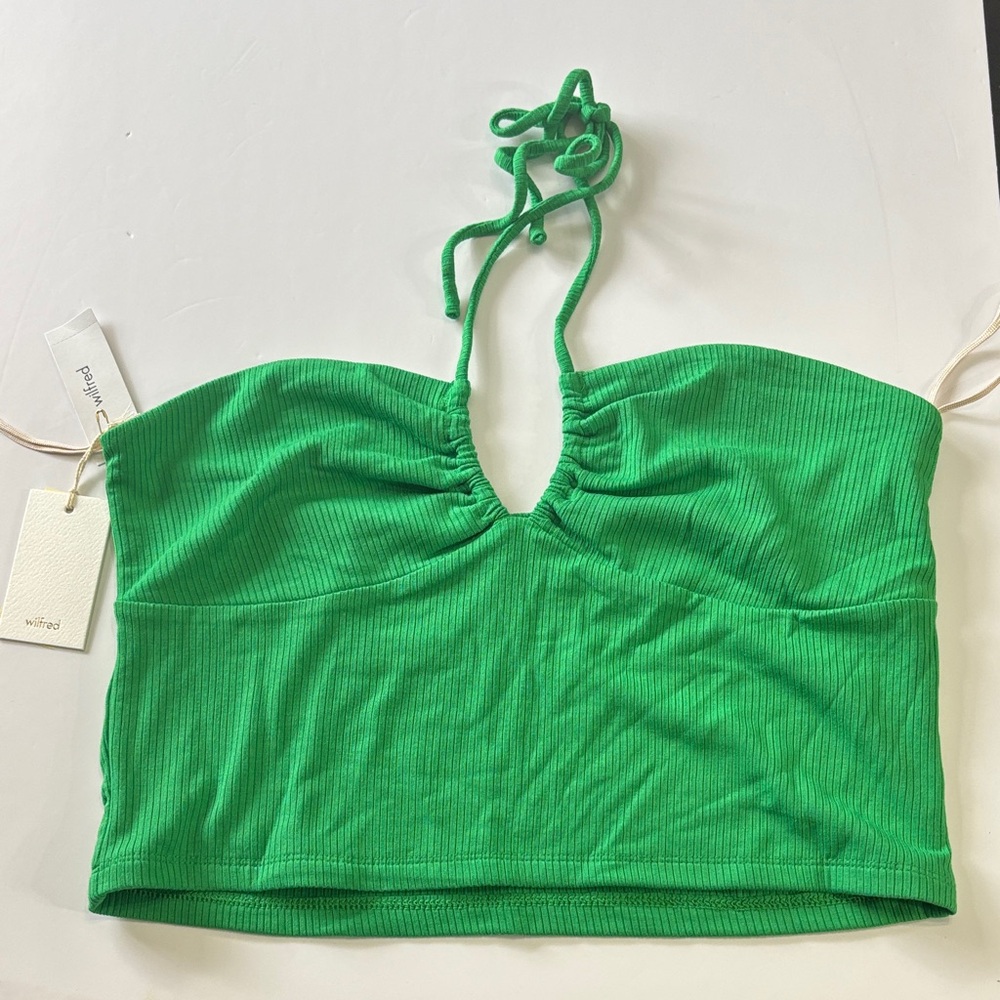 Wilfred Vibrant Green Crop Top
